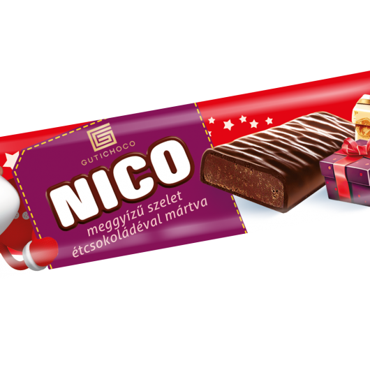Mikulás meggyes csokis ízű szelet 