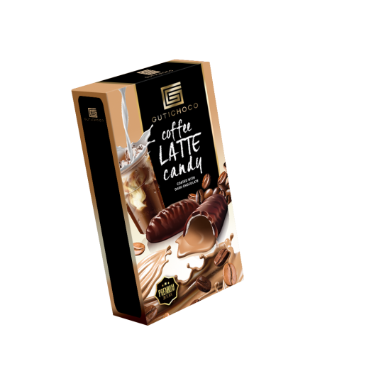 Kávés cukorka étcsokoládéval mártva (latte)