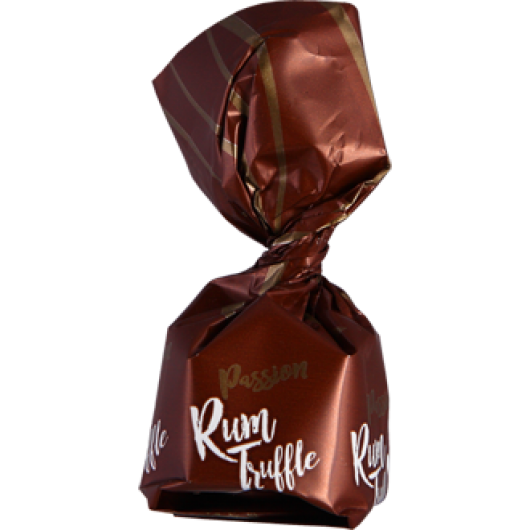 Rum truffle with dark chocolate
