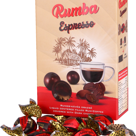 Rumba- Rum coffee dragees with dark chocolate