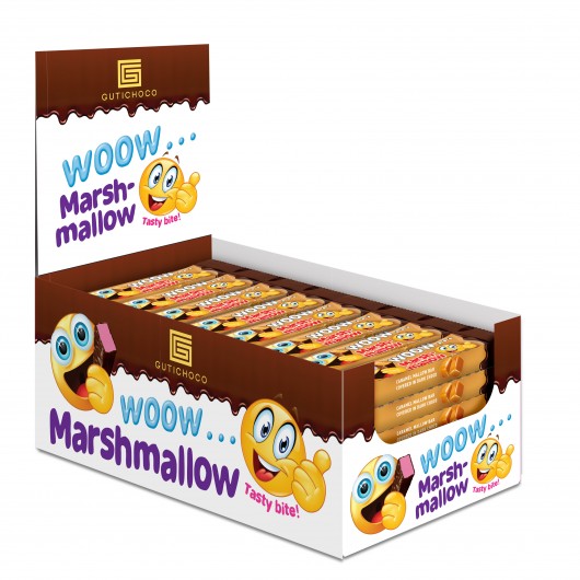 Marshmallow caramel slice 25g
